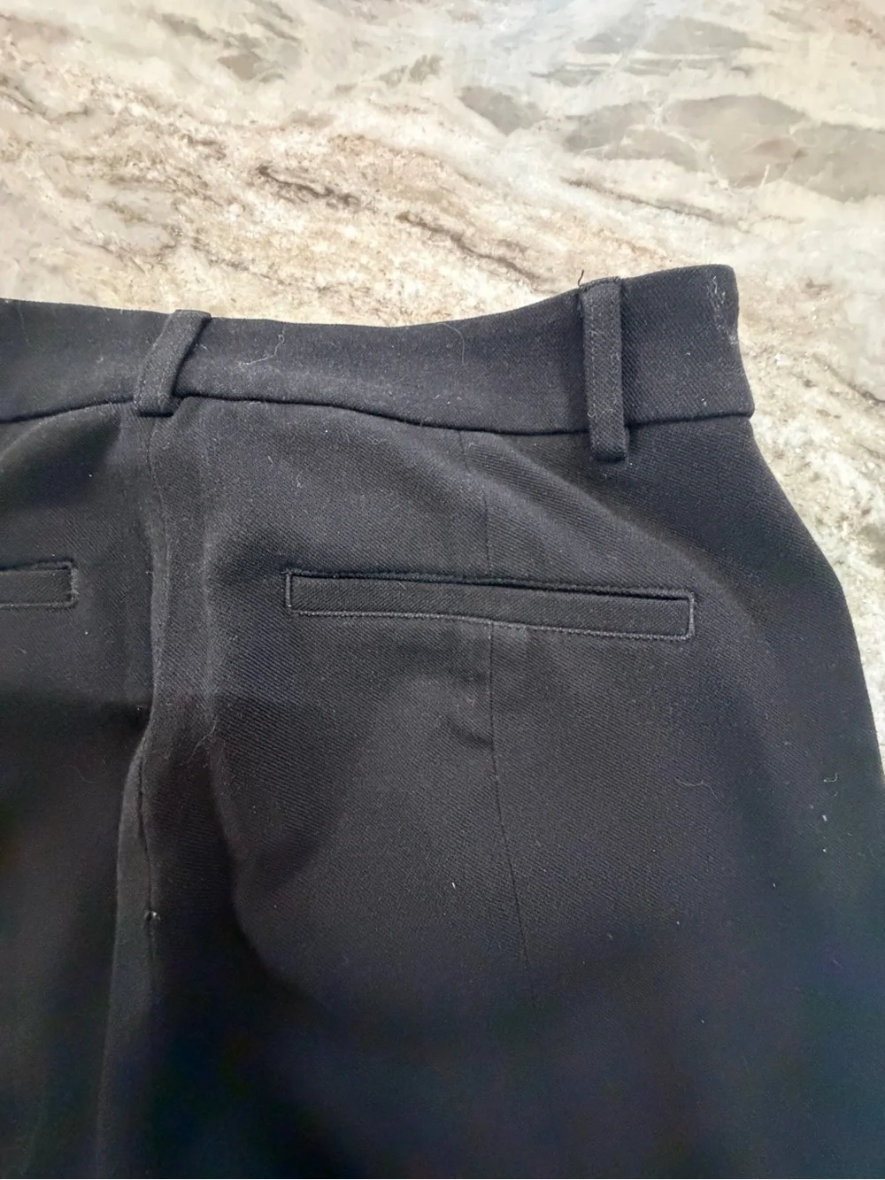 Express Women’s 0P Petite Black Stretch+ Dress Pants Career Trousers